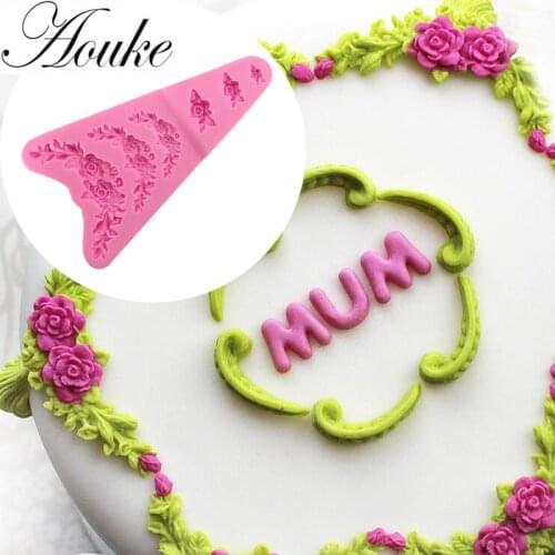 Beautiful Flowers Shape 3D Fondant Chocolate Silicone Molds Decorating Cake Moulds for Cakes Baking Accessories Tools G189