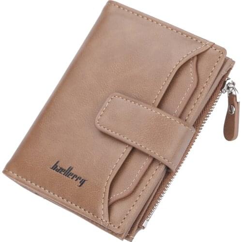 Hot Sale High Quality Style Men Wallets Quality Soft Pu Leather Black Brown Casual Business Card Holder Purse Wallet Billetera