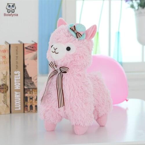 BOLAFYNIA Alpaca Cute four-color cap Baby Kid Plush Toy for Christmas Birthday Gift Children Plush Stuffed Toys