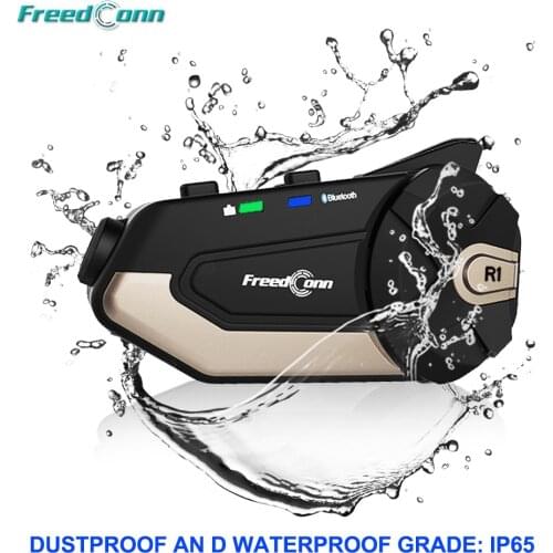 Freedconn R1 Motorcycle WiF 1080P HD Camera Bluetooth 4.1 Helmet Headset Intercom Video Capture WIFI Transmission Viewing