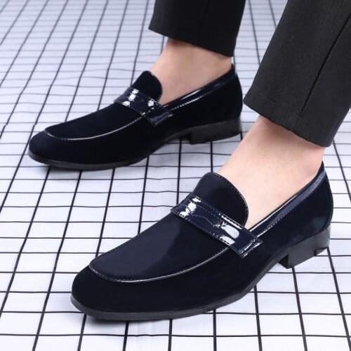 Mens Dress Shoes 2021 Velvet Loafers Mens Elegant Shoes Men Formal Shoes Coiffeur Chaussure Homme Zapatos Charol Hombre Ayakkab