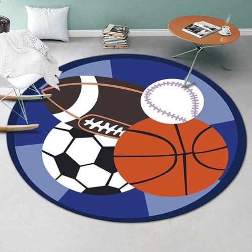 New Arrive Home Living Room Carpet Floor Decor Round Rug Sofa Chairs Area Mat Anti-slip Doormat Yoga Mat Kids Play Area Rugs