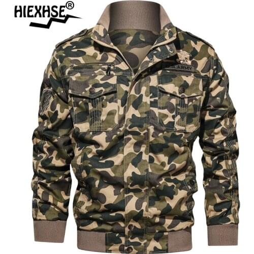 Casual Coat Cargo Jacket Spring Camouflage Military Jacket Men Cotton Autumn Men Camo Army Coat Fashion Outdoor Plus size 6XL