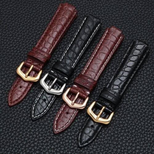 Watch Accessories Band For Cartier BALLOON BLUE DE Pin Clasp Strap Crocodile Leather Watch Band Watch Bracelet Watch Belt Chain