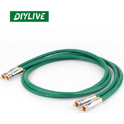 DIYLIVE McIntosh fire level 4 core copper silver plated RCA signal cable double lotus audio cable M860