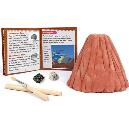 Rocks Excavation Toy Volcano Digging Toy DIY Educational Archaeology Toy For Kids Discover Explore Children Kit