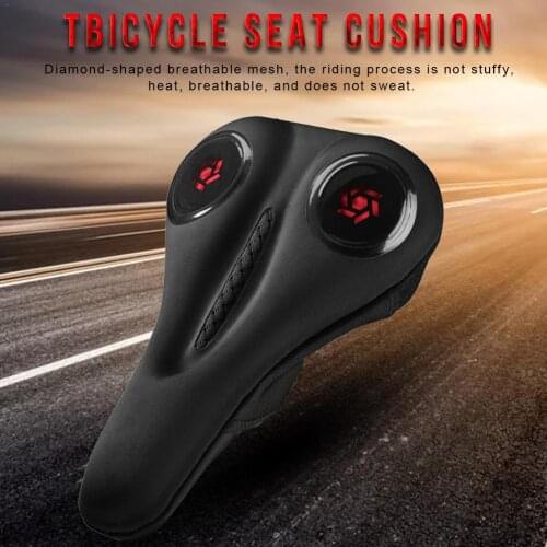 Bicycle Cushion Cover Comfortable Memory Sponge Silicone Bicycle Saddle with Cover for Road Bike Mountain Bike