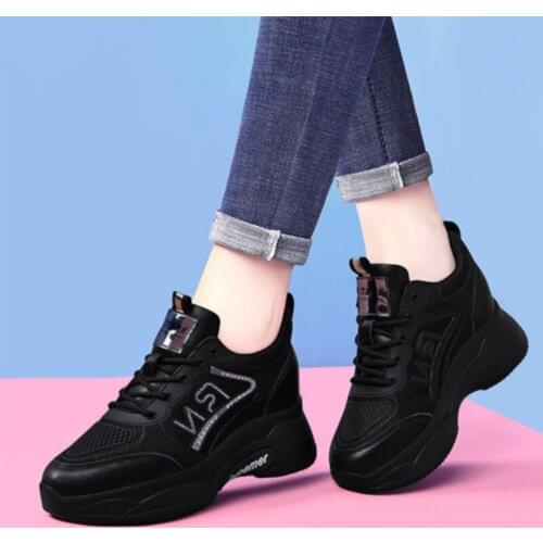 Womens Shoes Summer New Fashion Casual Sports Shoes Breathable Running Shoes Soft Sole Comfortable Women Mesh Cloth Shoes 4