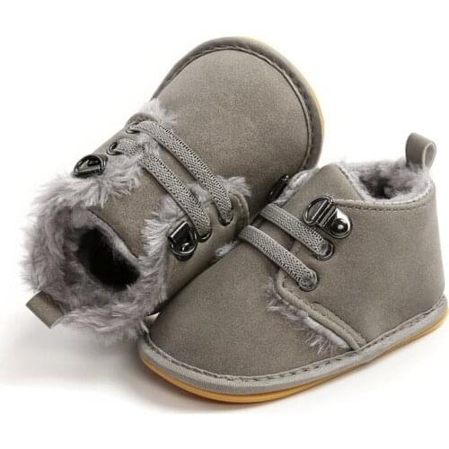 Ins Winter Warm Newborn Baby Girls Boys Shoes First Walkers Sneakers Kids Crib Infant Toddler Footwear Boots Prewalkers