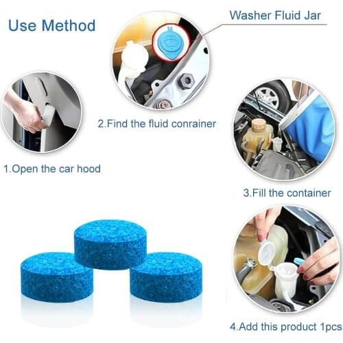 20PC/10PC Car Windshield Wiper Glass Car Washer Auto Solid Window Cleaner Effervescent Tablets Cars Accessories