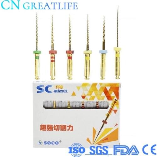 3boxes/lot Endodontic Root Canal Dental Gold Dental File Endo Rotary Files Acer Rotary File Dental