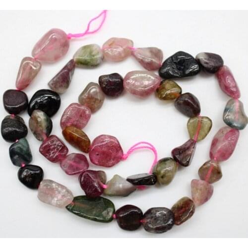 5-8 mm Irregular Straight Hole Natural Multicolored Crystal Stone Beads For Jewelry Making DIY Bracelet Necklace Strand 15