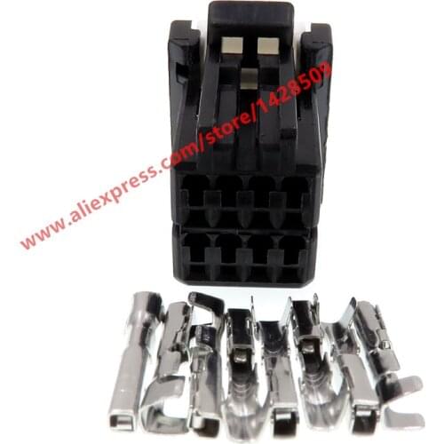 5 Sets 8 Pin Female Automotive Rearview Light Connector 175964-2 For Auto Car Modification