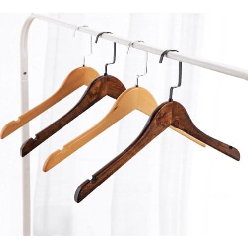 5pcs/lot 38cm Rotated solid wood hanger/Adult hanger