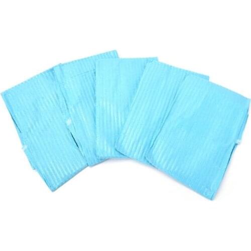 60pcs/30pcs Dental Materials Dental Disposable Neckerchief Dental Blue Medical Paper Scarf Medical Shop Towels Lacing Bibs