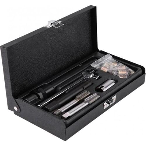 25 Pcs Car Spark Plug M14*1.25 Tap Screw Thread Tools Repair Kit with Case automobiles spark plug tester Oversea