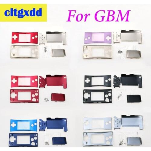 Cltgxdd For GBM Controller Housing 4 in 1 metal Shell With Screwdriver For Nintendo GameBoy MICRO Case Cover replacement