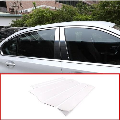 For BMW 3 series G20 2019-2020 Aluminum alloy Window Panel Exterior Pillars Column Decorative Look Accessories