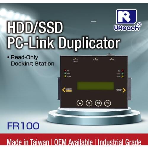 Hard Disk Read-Only Duplicator U-Reach FR100 PC-Link IDE SATA mSATA NGFF SSD Copier
