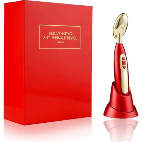 Electric Face and Eye Skin Tightening Machine Ion Vibration Massager USB Wrinkle Removal Device/Eye Circle Bag Care Massager Pen