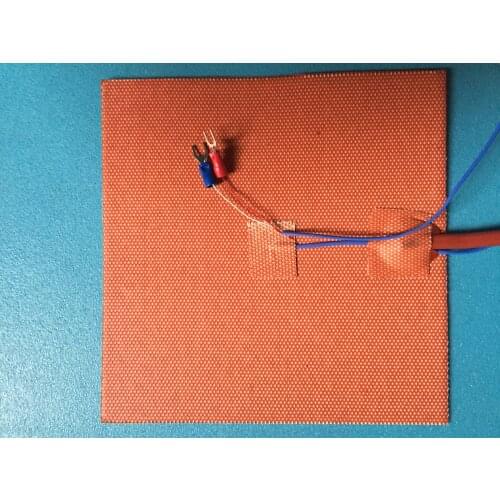 100x200mm 100W 220V Orange Heating Pad Silicone rubber Heater Backrest For 3D printer heat bed Accessory Warming k-type Electric