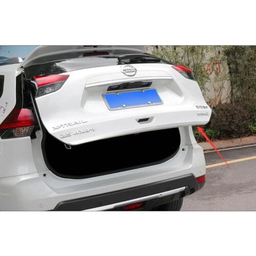 For X-trail T32 2014-2017 2018 2019 Chrome Rear Trunk Tail Gate Door Cover Molding Strip Trim Car Styling