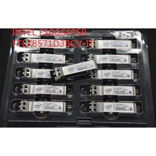 INTEL E10GSFPSR FTLX8571D3BCV-IT E65689-001 0Y3KJN / 0R8H2F SFP+ Transceiver for X520-DA2 or X520-DA1 850nm 300m 10G multi mode