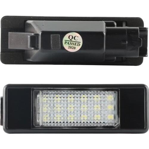 2Pcs License Number Lamp For Citroen C2 C3 C4 C5 C6 C8 DS3 For Peugeot 106 1007 207 307 3008 406 407 607 Canbus Error Free