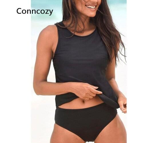 Summer New Swimwear Solid Color Vest Swimsuit with Triangle Shorts Suit Women 2 Piece Bathing Suit Push Up Bikini Set Beachwear