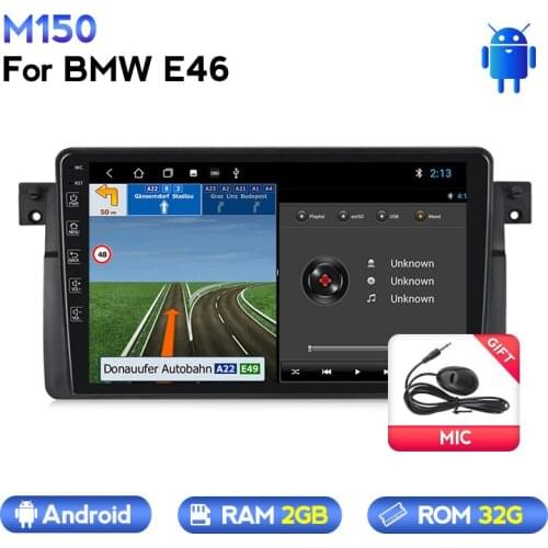 MEKEDE Android 2+32G 2.5D Car radio Multimedia stereo GPS player for For BMW E46 M3 318i 320i 325i navigation with WIFI BT