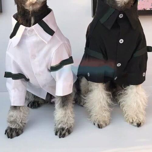 Fashion Pet Dog Shirt Summer Clothes For Small Medium Dogs Coat Schnauzer Vest Costumes French Bulldog Pug Dropshipping YLC07