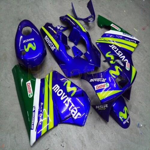 Motorcycle cowl for NSR250R MC18 1988 1989 motor Fairing+Gifts+Screws blue M2
