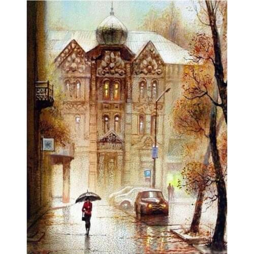 DIY Digital Painting By Numbers Package Russian customs oil painting mural Kits Coloring Wall Art Picture Gift frameless