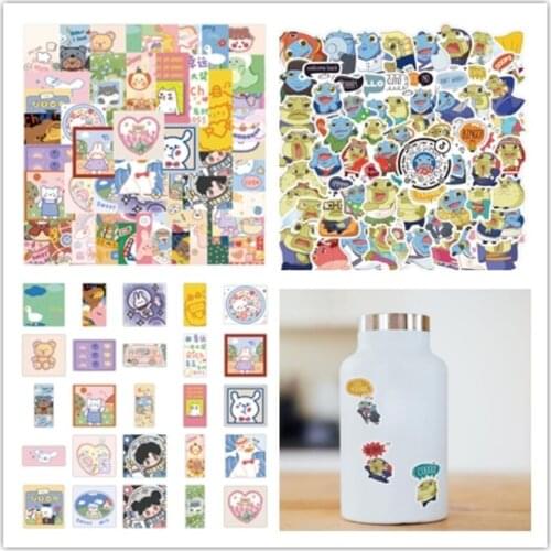 100pcs lovely cartoon characters uncle fish image graffiti stickers PVC notebook trunk car body decoration