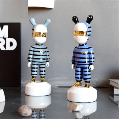 MOUSE FRINGE LITTLE PERSON FULL-LENGTH PORTRAIT STATUE ABSTRACTION CUTE CARTOON FIGURES RESIN ART&CRAFT HOME DECORATIONS X4410