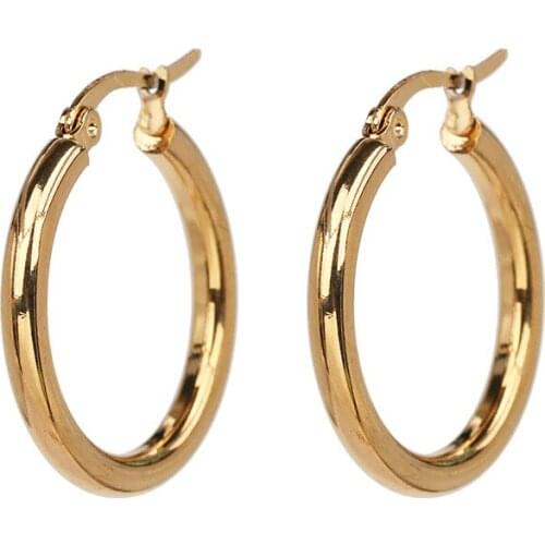2020 New Minimalist Gold Metal Circle Geometric Round Small Hoop Earrings for Women Girl Wedding Party Jewelry Gift