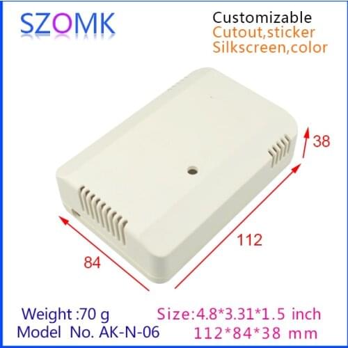 Szomk plastic humidity sensor enclosure junction box (10 pcs) 112*84*38mm electrical project box, abs switch box