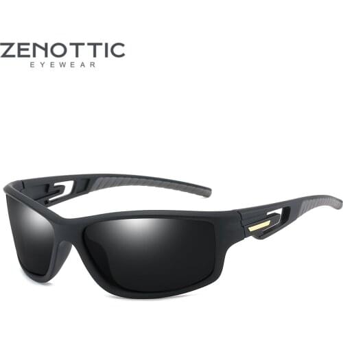 ZENOTTIC TR-90 Sports Polarized Sunglasses Men Brand Design Outdoor Driving Mirror HD UV400 Lens Sun Glasses Shades Goggles