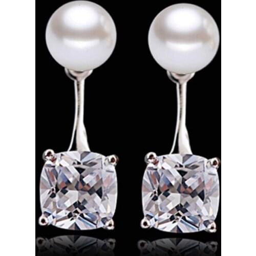 Pearls Earrings Women Fashion Ears Jewelry Accessories Rhinestone Earings Female Party Gift Decorations