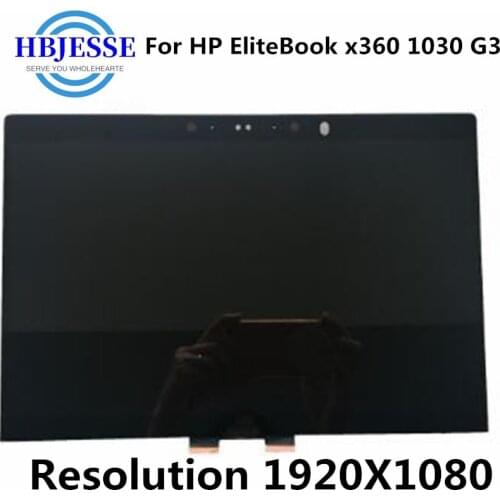 13.3" LCD For HP EliteBook x360 1030 G3 LED Touch screen assembly FHD 1920X1080 OR UHD 3840X2160 2 in 1 Notebook LCD Screen