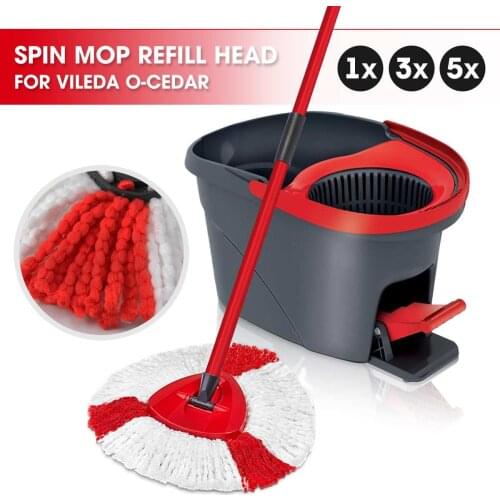 1/3/5pcs Replacement Microfibre Spin Mop Clean Refill Head for Vileda O-Cedar EasyWring Household Cleaning Tools Mop Accessories