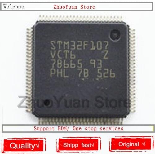 10PCS/lot New original STM32F107VCT6 STM32F107 VCT6 LQFP-100 IC chip
