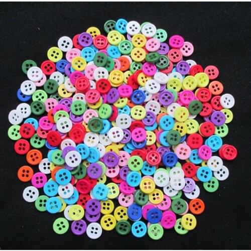 200 PCS melange round buttons 8.5 mm ABS material button scrapbooks 2268