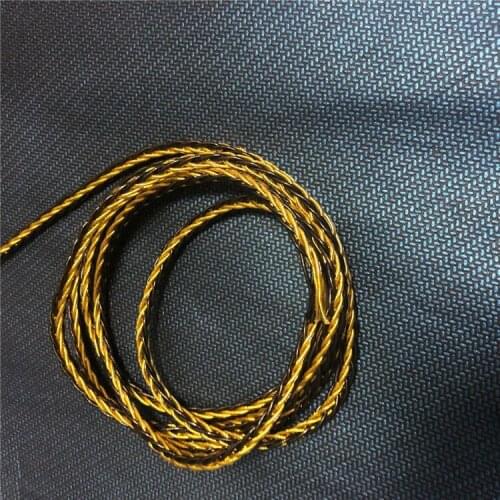 7N single crystal copper black gold wire 8-strand braided 200 core 8-strand braided gold-plated silver mixed braid