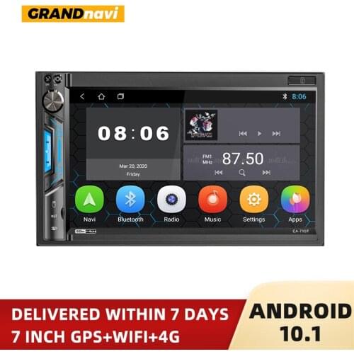 GRAND 2 Din Car radio Android 10.1 1+16G Optional 7'' Touch Screen Car Multimedia Player GPS Wifi Bluetooth Rear View Camera