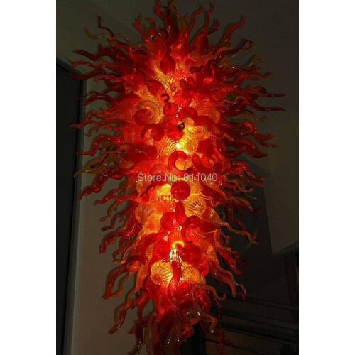Free Shipping Delicate Blown Glass Villa Light Huge Chandelier