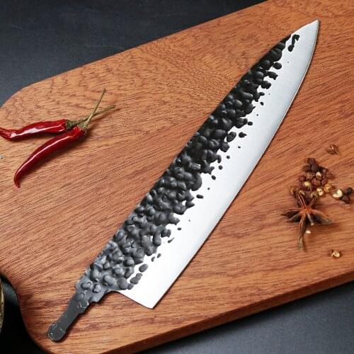 Hot sale kitchen DIY hand-forged blade 8 inch chefs knife blank