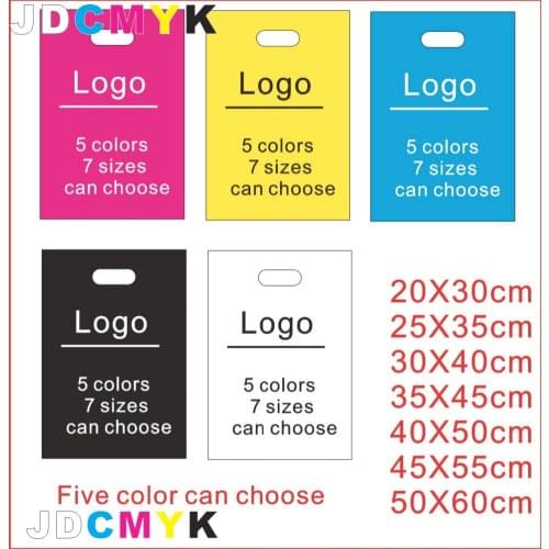 Custom print plastic bags clothes bags or packing bags with logo, shopping bags 5colors,7 sizes ( DON'T BUY WITHOUT INQUIRY!)
