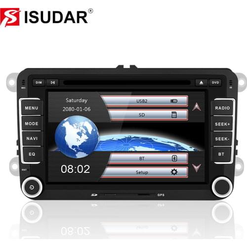 Isudar Car Multimedia player 2 Din Car DVD For VW/Volkswagen/Golf/Polo/Tiguan/Passat/b7/b6/SEAT/leon/Skoda/Octavia Radio GPS DAB