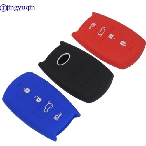 Jingyuqin Premium 4-button silicone rubber car key cover for Toyota